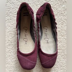 Tom’s suede leather ballet flats shoes